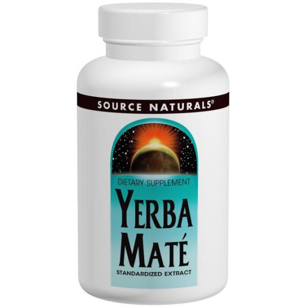 Yerba Mate Standardized Extract 600 mg, 90 Tablets, Source Naturals Online Hot Sale