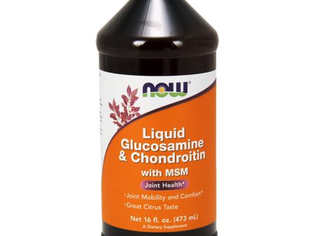 Liquid Glucosamine & Chondroitin with MSM, 16 oz, NOW Foods Sale