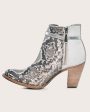 Ankle white exotic bootie Discount