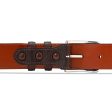 Belt in Matte Brown Alligator Hot on Sale