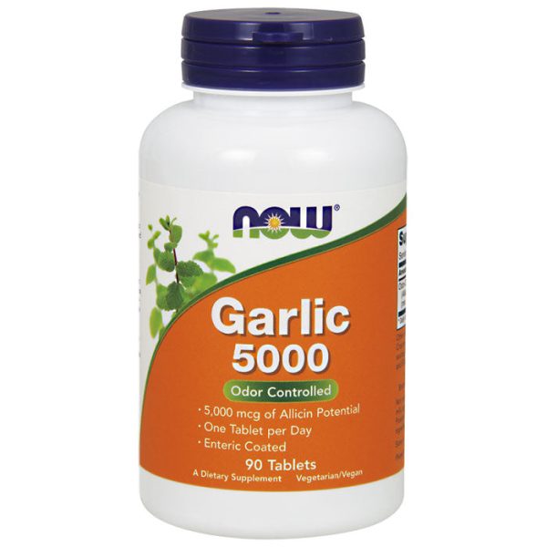 Garlic 5000, Odor Controlled, 90 Tablets, NOW Foods Online Hot Sale