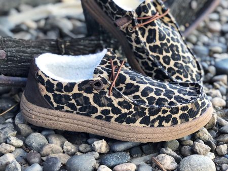 Sherpa Lined Leopard Sneakers Online now