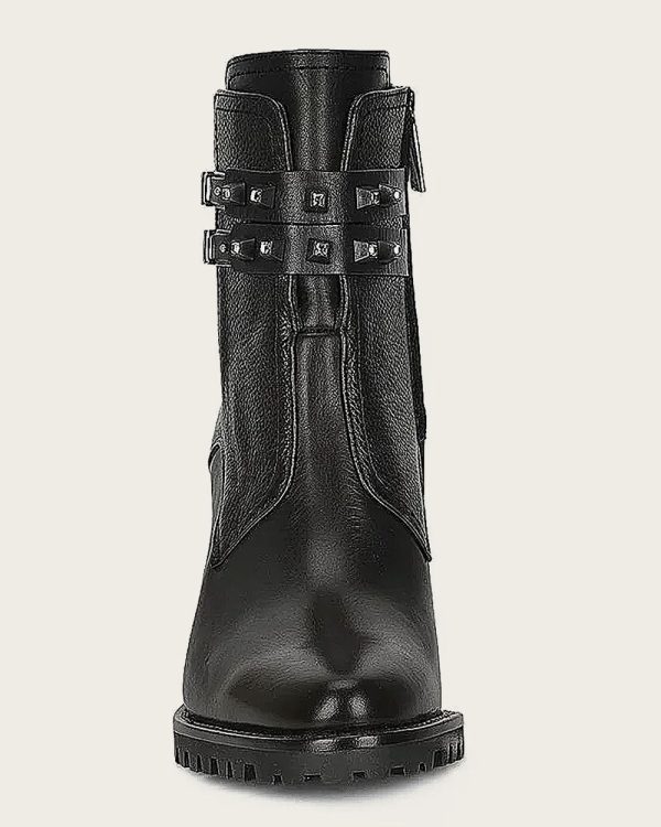 Ankle black bootie with crystals on Sale