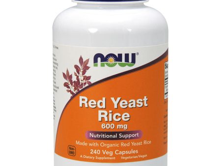 Red Yeast Rice 600 mg, Value Size, 240 Vegetarian Capsules, NOW Foods Hot on Sale