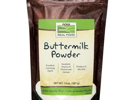 Buttermilk Powder, Low in Fat, 14 oz, NOW Foods For Sale