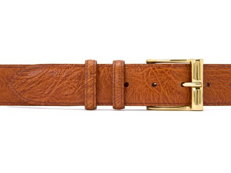 Belt in Cognac Buffalo For Discount