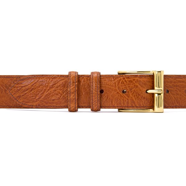 Belt in Cognac Buffalo For Discount