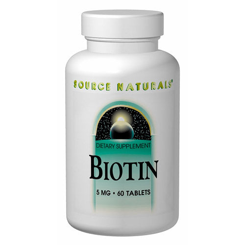 Biotin Vitamin 5mg 60 tabs from Source Naturals For Discount