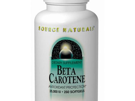 Beta Carotene 25,000 IU 100 softgels from Source Naturals Online now