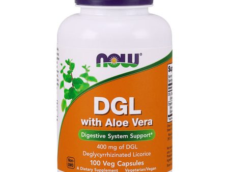 DGL with Aloe Vera, 100 Veg Capsules, NOW Foods Discount