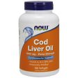 Cod Liver Oil Extra Strength 1000 mg, 180 Softgels, NOW Foods Online Sale