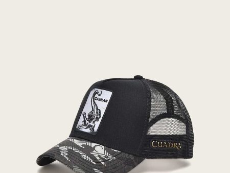 Black alligator patch cap Cheap