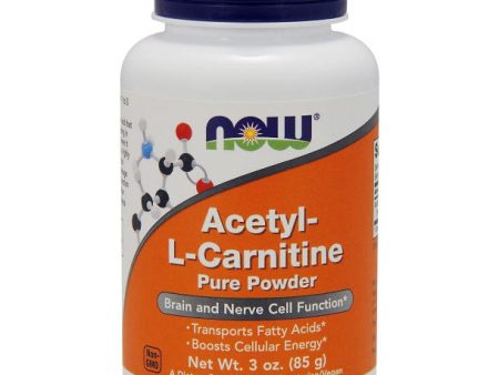 Acetyl-L-Carnitine Powder, ALC Powder 3 oz, NOW Foods Fashion