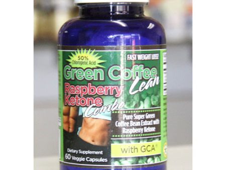 Green Coffee Lean Raspberry Ketone Combo with GCA, 60 Veggie Capsules, Gold Star Nutritionals Cheap