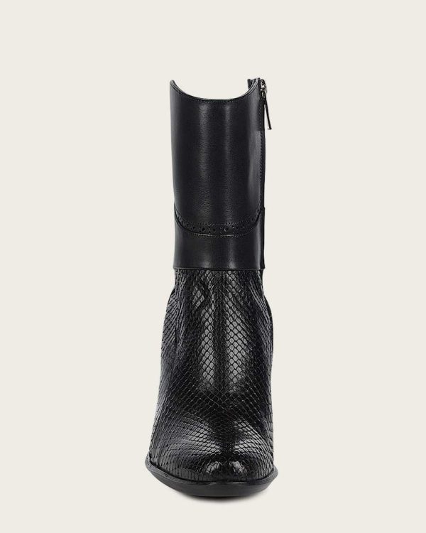 Ankle black python bootie Online