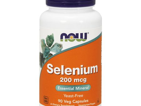 Selenium 200 mcg Yeast Free, 90 Capsules, NOW Foods Supply