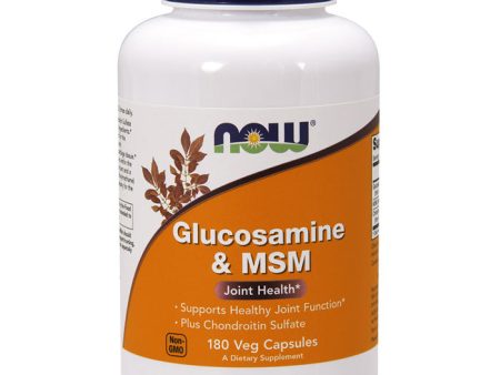 Glucosamine & MSM, Value Size, 180 Veg Capsules, NOW Foods Online