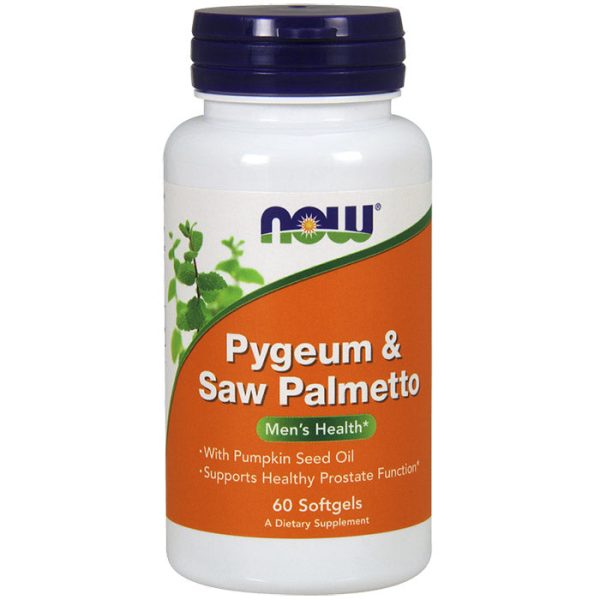 Pygeum & Saw Palmetto, With Pumpkin Seed Oil, 60 Softgels, NOW Foods Online Hot Sale