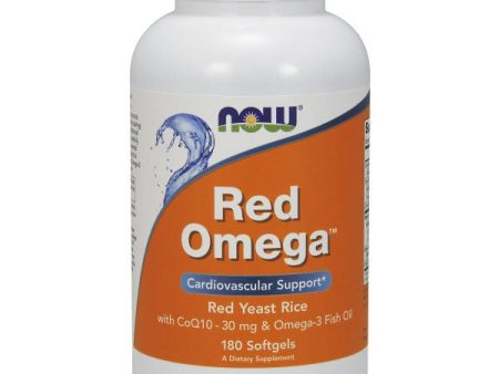 Red Omega (Red Yeast Rice plus CoQ10 & Omega-3), 180 Softgels, NOW Foods Online now