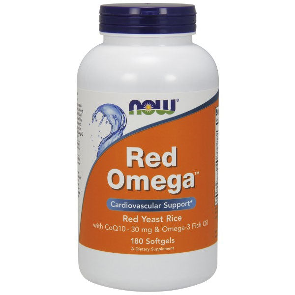 Red Omega (Red Yeast Rice plus CoQ10 & Omega-3), 180 Softgels, NOW Foods Online now