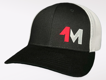 1Mission  Offset  Logo Flex Fitted Trucker Online Hot Sale