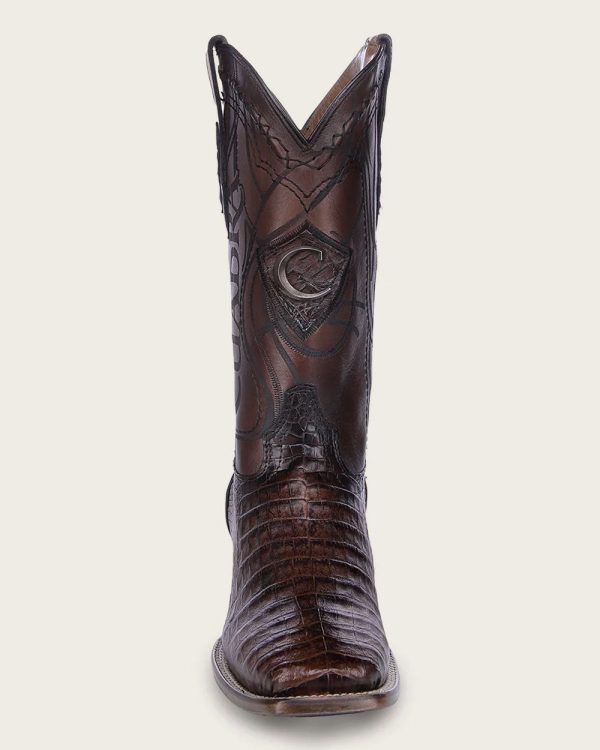 Western honey brown ultra exotic boot Fashion