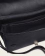 Black satchel top handle handbag Discount