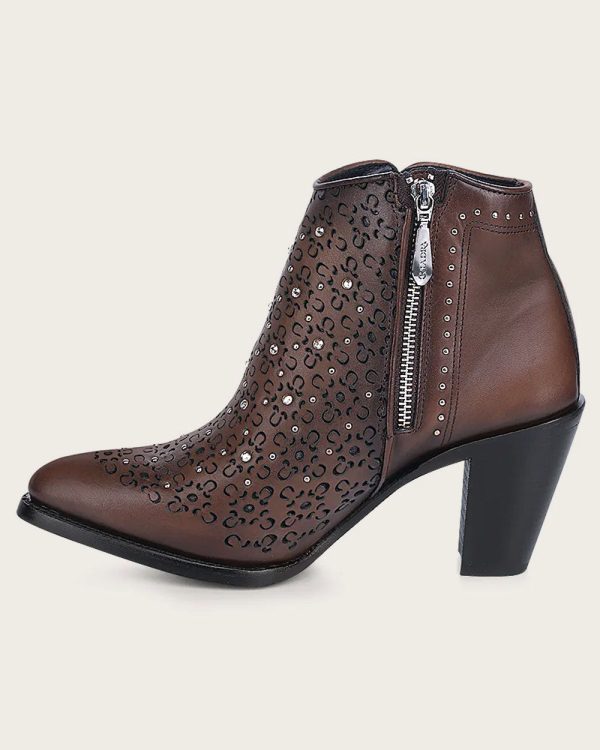 Ankle honey bootie with crystals Supply