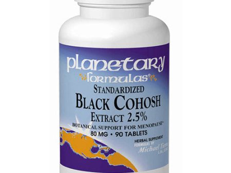 Black Cohosh Extract 2.5% Standardized 90 tabs, Planetary Herbals on Sale