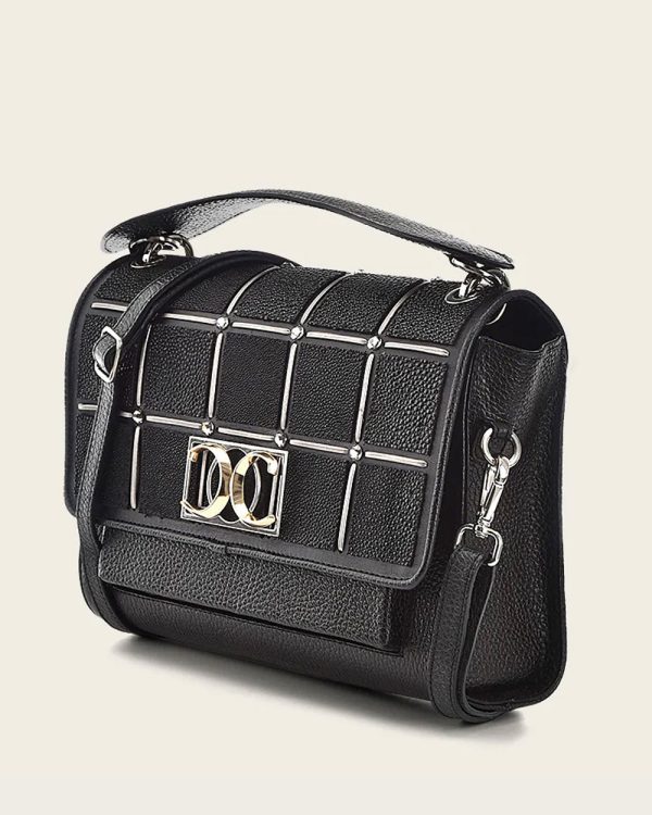 Black flap handbag Online