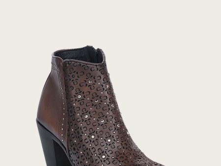 Ankle honey bootie with crystals Supply