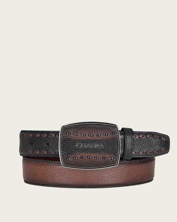 Brown deer cowboy Belt For Discount