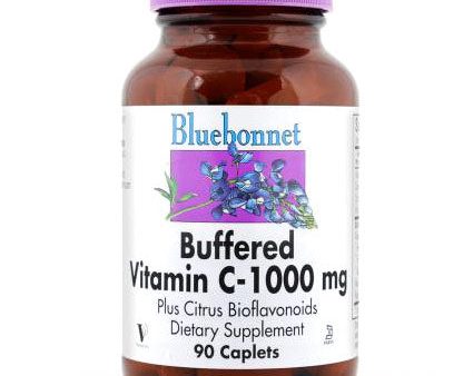 Buffered Vitamin C 1000 mg, 90 Caplets, Bluebonnet Nutrition Online Sale