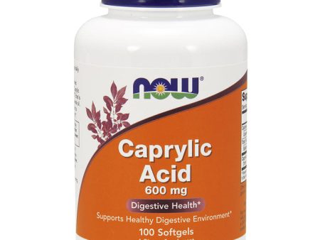 Caprylic Acid 600 mg, 100 Softgels, NOW Foods For Cheap