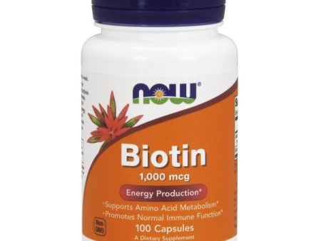 Biotin 1000mcg 100 Caps, NOW Foods on Sale