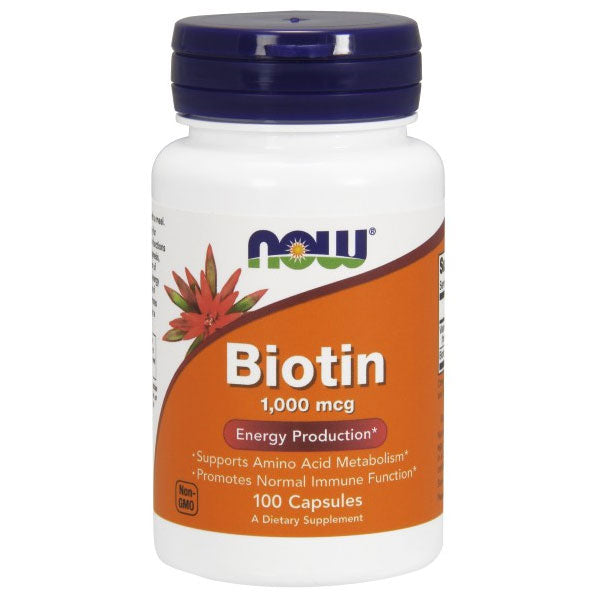 Biotin 1000mcg 100 Caps, NOW Foods on Sale