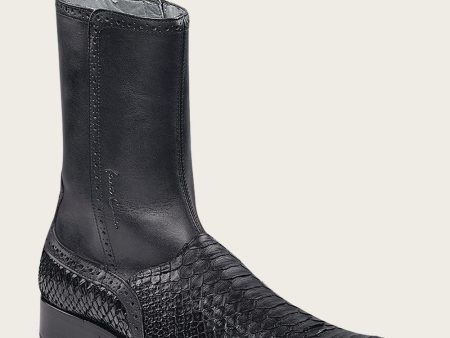 Dress black python exotic boot Sale