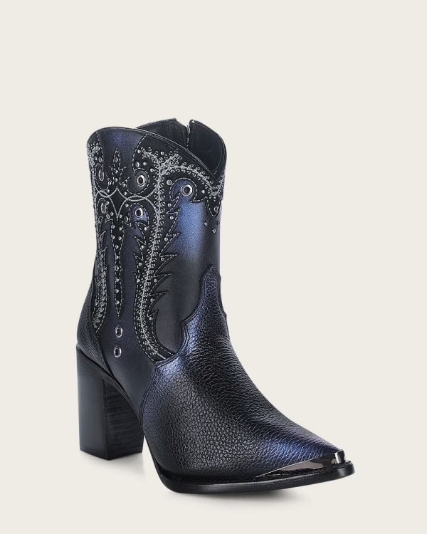 Ankle western black bootie For Discount