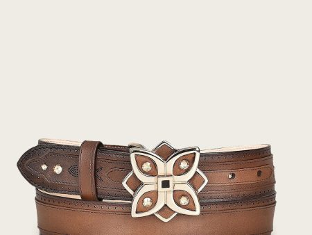 Brown minimalist belt Discount