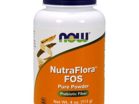 Nutra Flora FOS Powder Vegetarian 4 oz, NOW Foods Online now