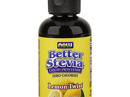 Better Stevia Liquid Sweetener - Lemon Twist Flavor, 2 oz, NOW Foods Discount