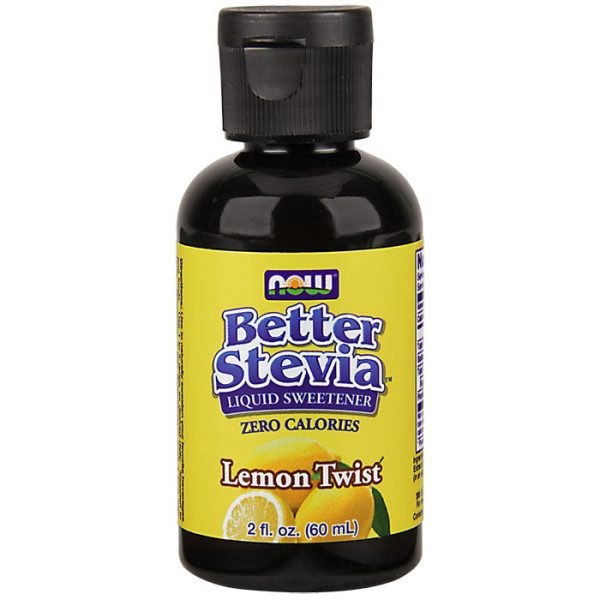 Better Stevia Liquid Sweetener - Lemon Twist Flavor, 2 oz, NOW Foods Discount