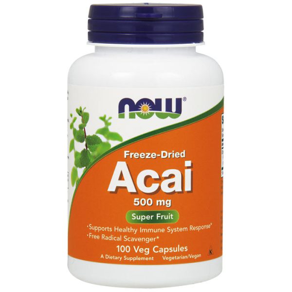 Acai 500 mg, Freeze-Dried, 100 Vegetarian Capsules, NOW Foods Sale