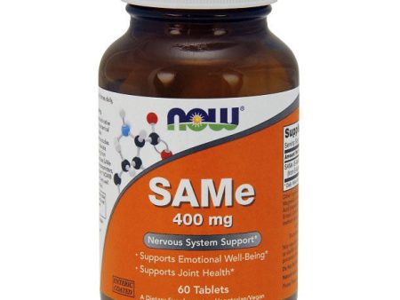 SAMe 400 mg (SAM-e), 60 Tablets, NOW Foods Supply