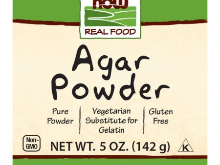 Agar Powder, Vegetarian Substitute for Gelatin, 5 oz, NOW Foods For Sale