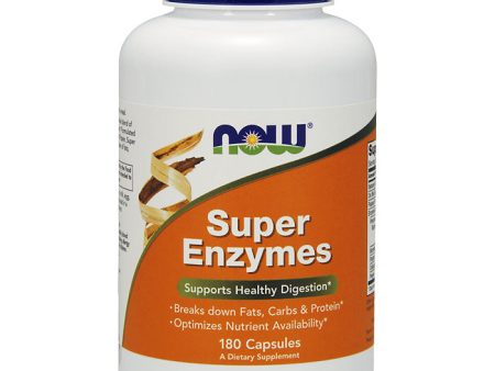 Super Enzymes Caps, 180 Capsules, NOW Foods For Sale