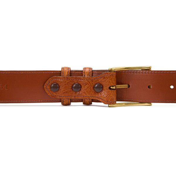 Belt in Cognac Buffalo For Discount