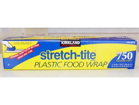 Kirkland Signature Stretch-Tite Plastic Food Wrap, 750 Square Feet Online now