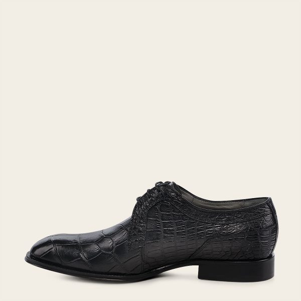 Formal black alligator shoe Online now