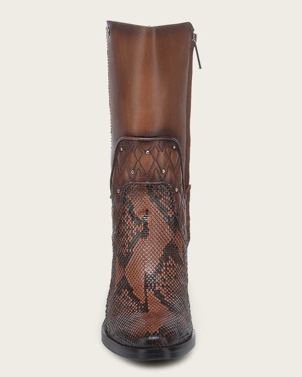 Ankle embroidery honey exotic bootie Sale